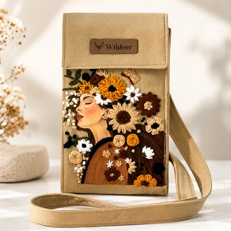 bag-flower کیف موبایل شکوفه