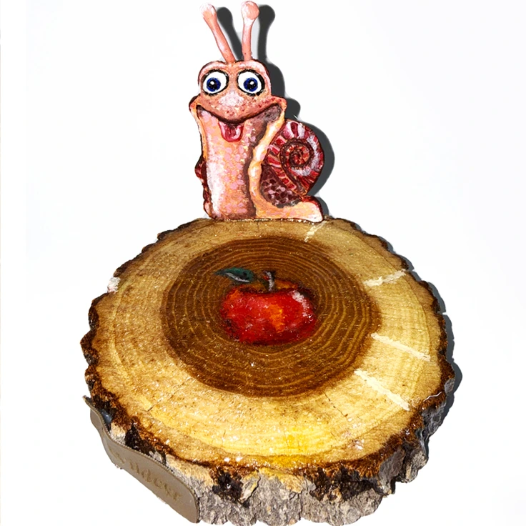 snail زیرلیوانی طرح حلزون